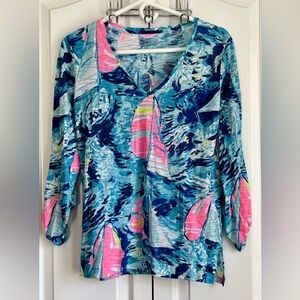 LILLY PULITZER WOMEN’S TOP, JENNIFER, LONG SLEEVES, size xs